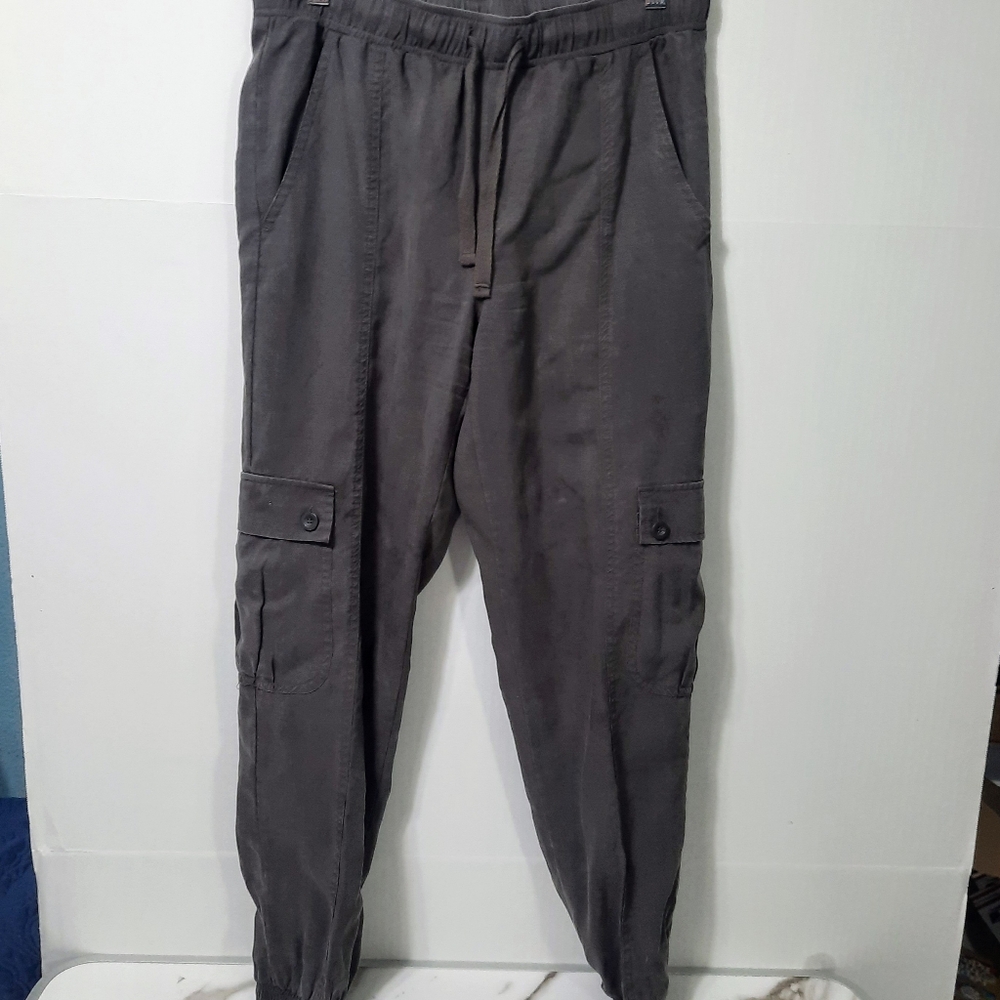 Cloth & Stone Pocket Joggers Women's Sz XSmall Charcoal Gray Elastic Waist